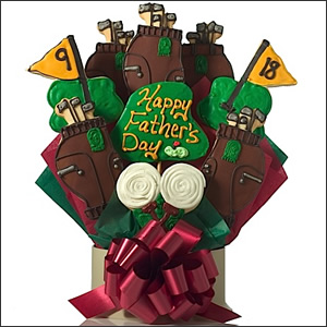 Dad's Golf Themed Cookie Bouquet